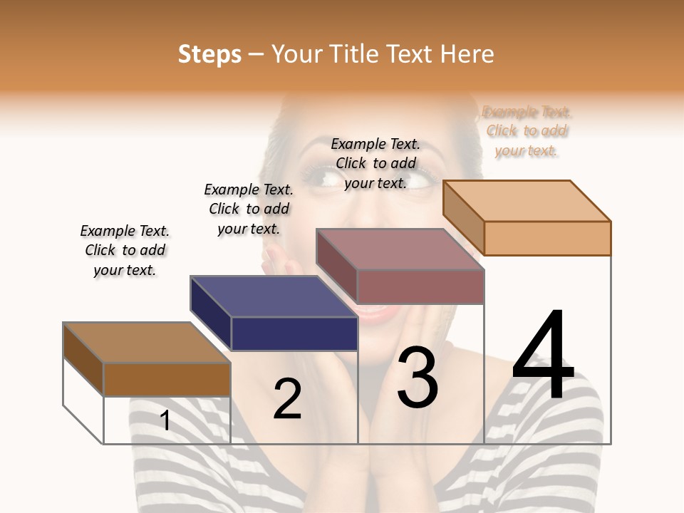 Relaxation Houseplant Red PowerPoint Template