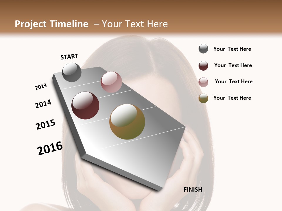 Mother's Day Summer Blue PowerPoint Template