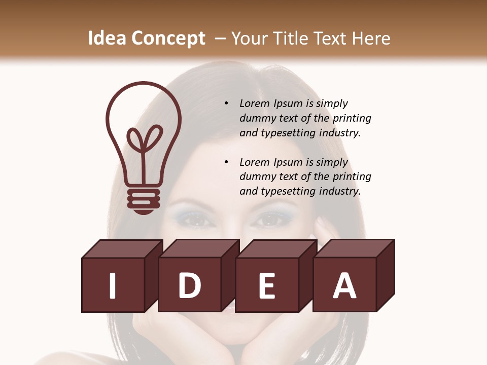 Mother's Day Summer Blue PowerPoint Template