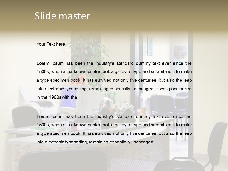 Chair Company Office PowerPoint Template