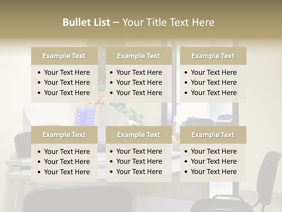 Chair Company Office PowerPoint Template