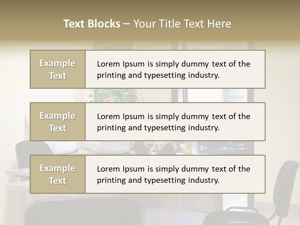 Chair Company Office PowerPoint Template