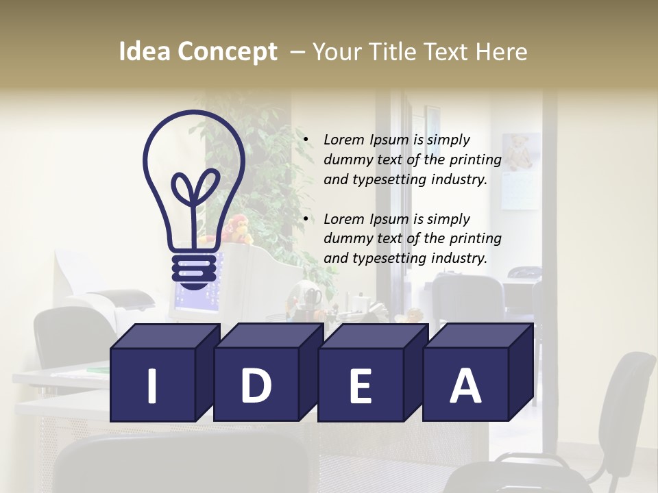 Chair Company Office PowerPoint Template