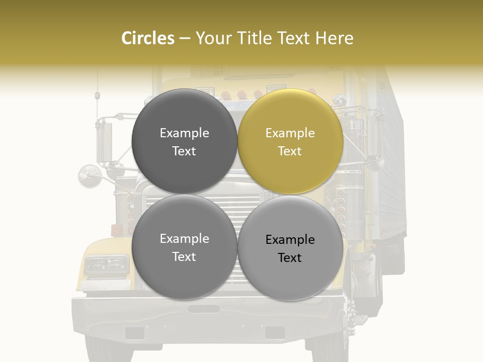 Bumper Truck Load PowerPoint Template