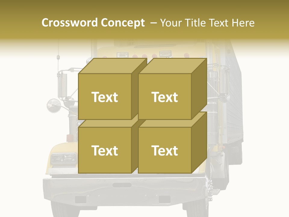 Bumper Truck Load PowerPoint Template