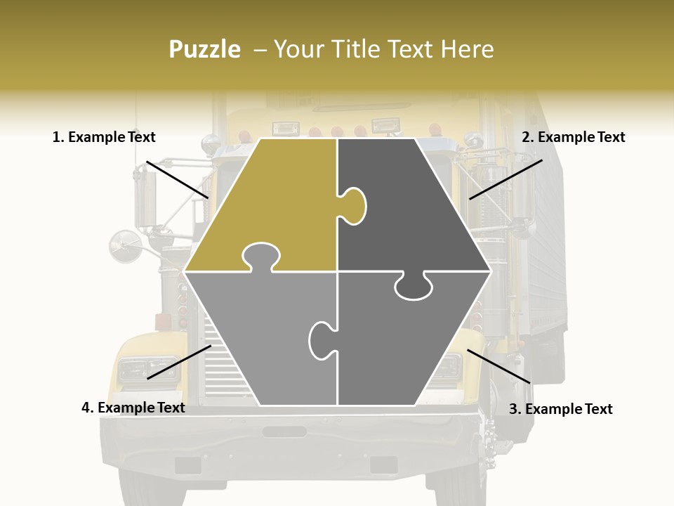Bumper Truck Load PowerPoint Template
