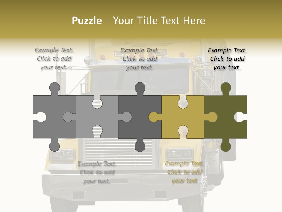 Bumper Truck Load PowerPoint Template