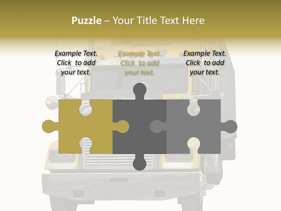 Bumper Truck Load PowerPoint Template