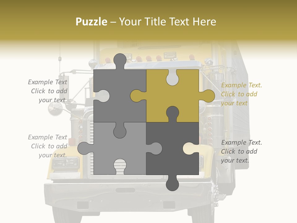 Bumper Truck Load PowerPoint Template
