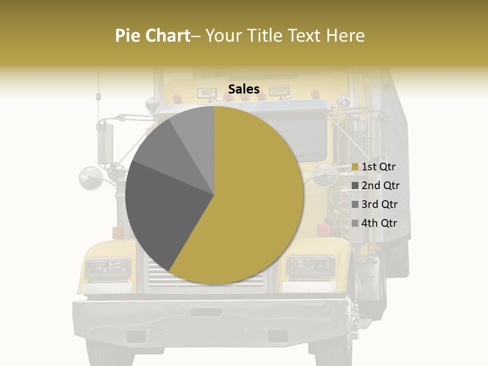 Bumper Truck Load PowerPoint Template