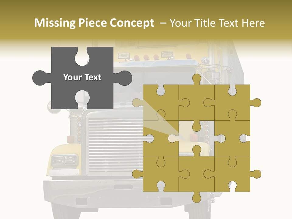 Bumper Truck Load PowerPoint Template