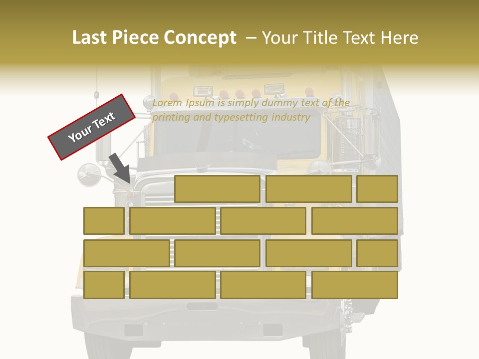 Bumper Truck Load PowerPoint Template