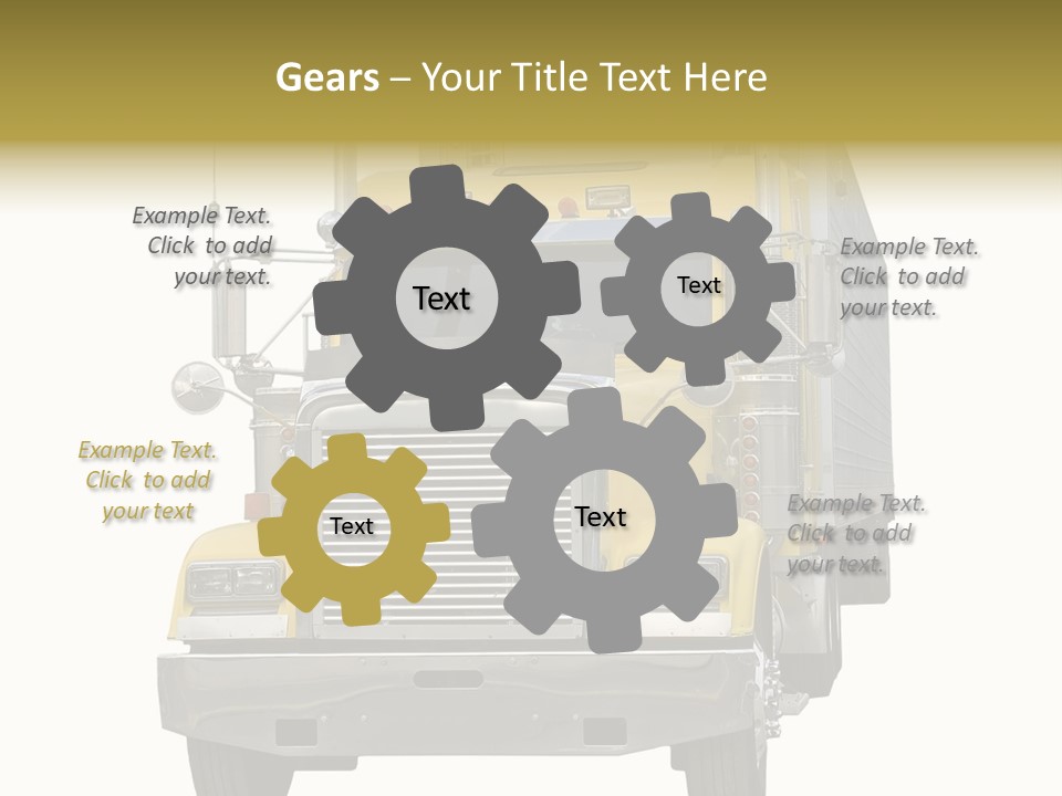 Bumper Truck Load PowerPoint Template