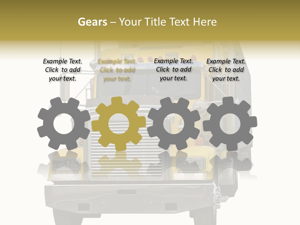 Bumper Truck Load PowerPoint Template