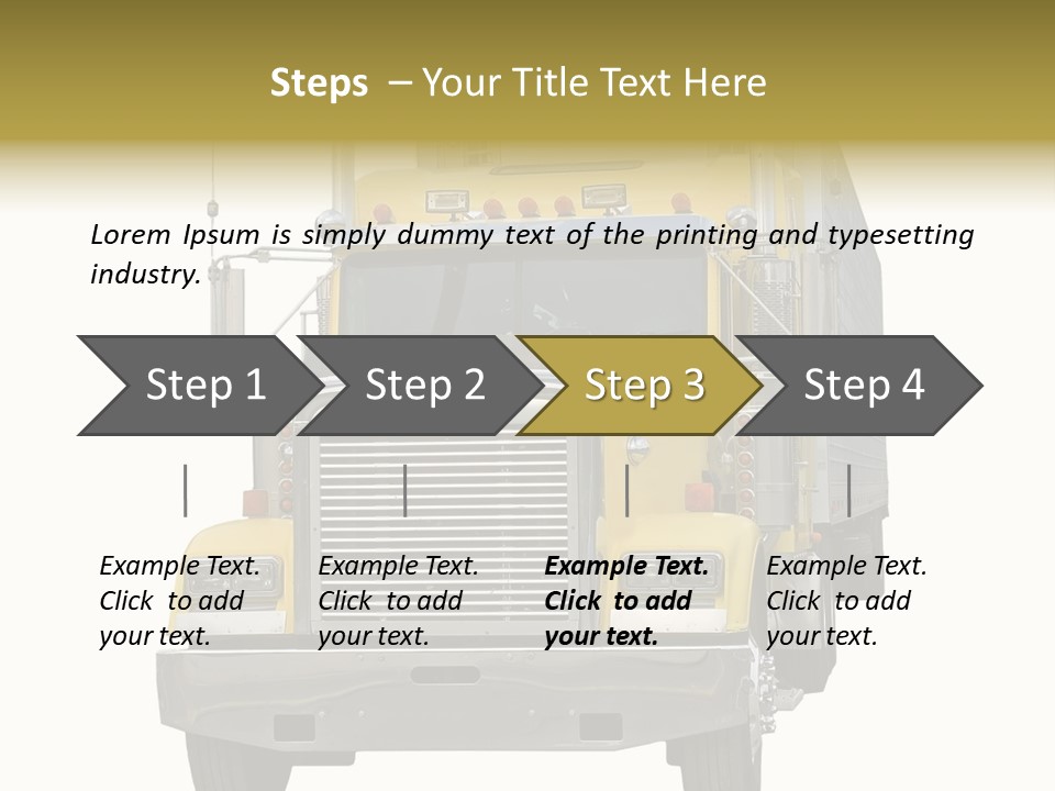 Bumper Truck Load PowerPoint Template