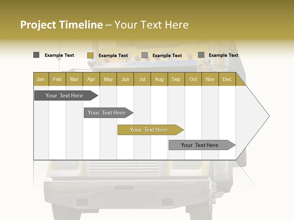 Bumper Truck Load PowerPoint Template