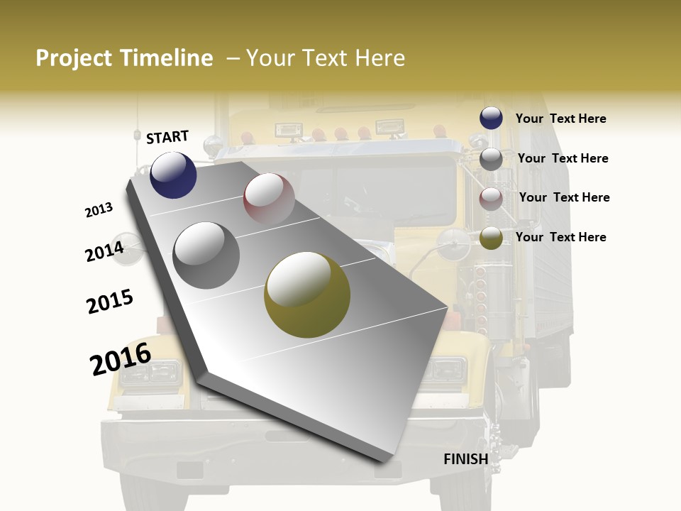 Bumper Truck Load PowerPoint Template