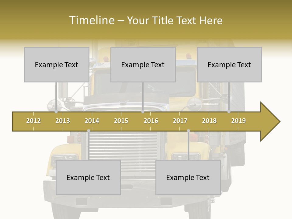 Bumper Truck Load PowerPoint Template