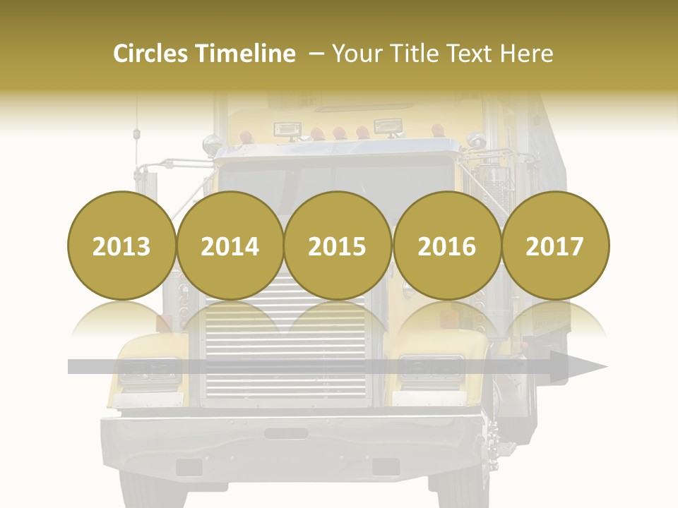 Bumper Truck Load PowerPoint Template