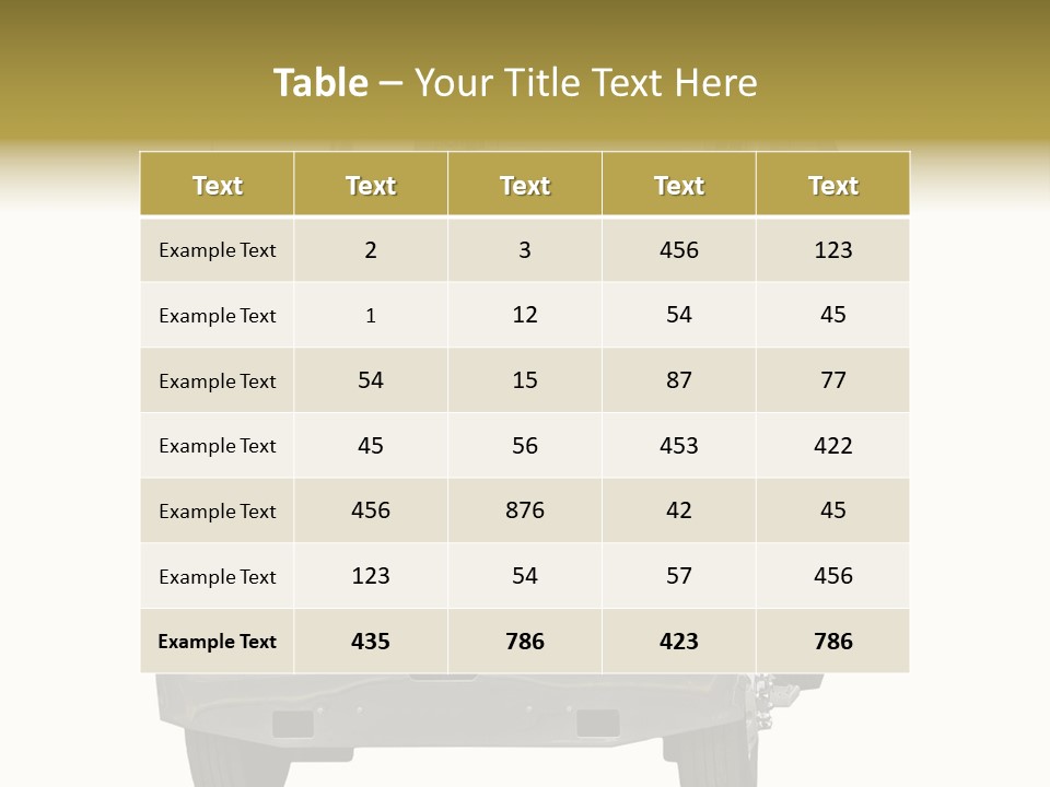 Bumper Truck Load PowerPoint Template