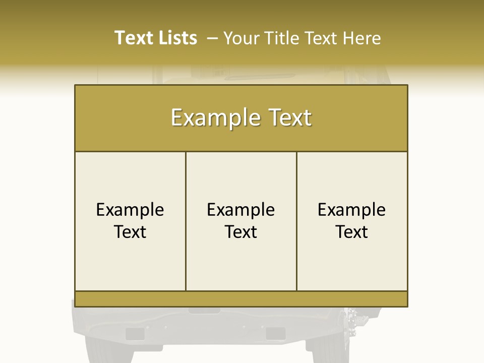 Bumper Truck Load PowerPoint Template