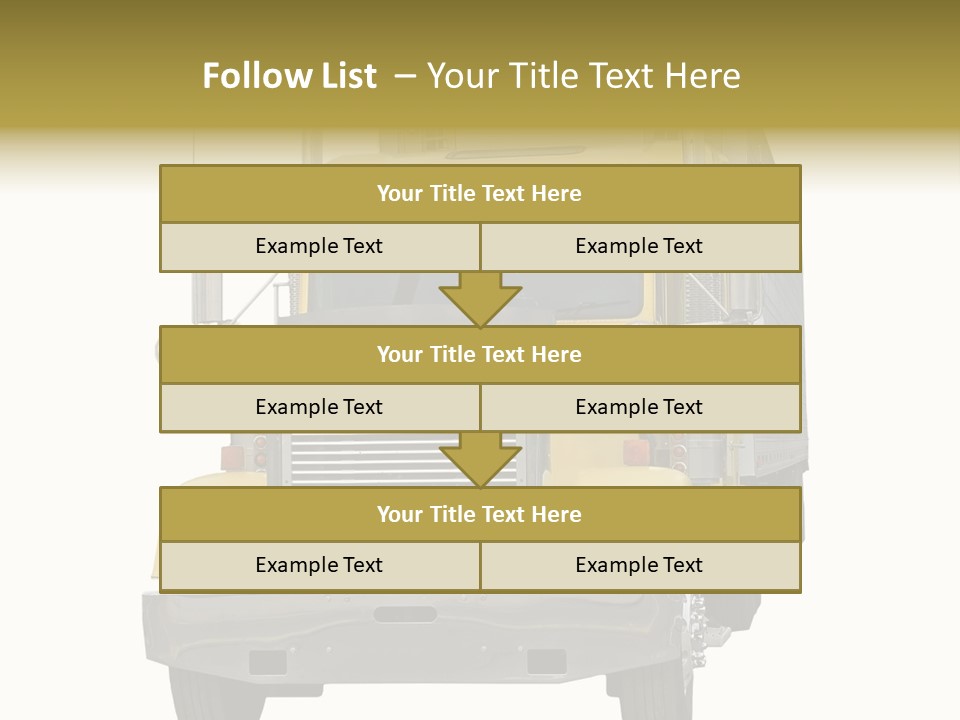 Bumper Truck Load PowerPoint Template