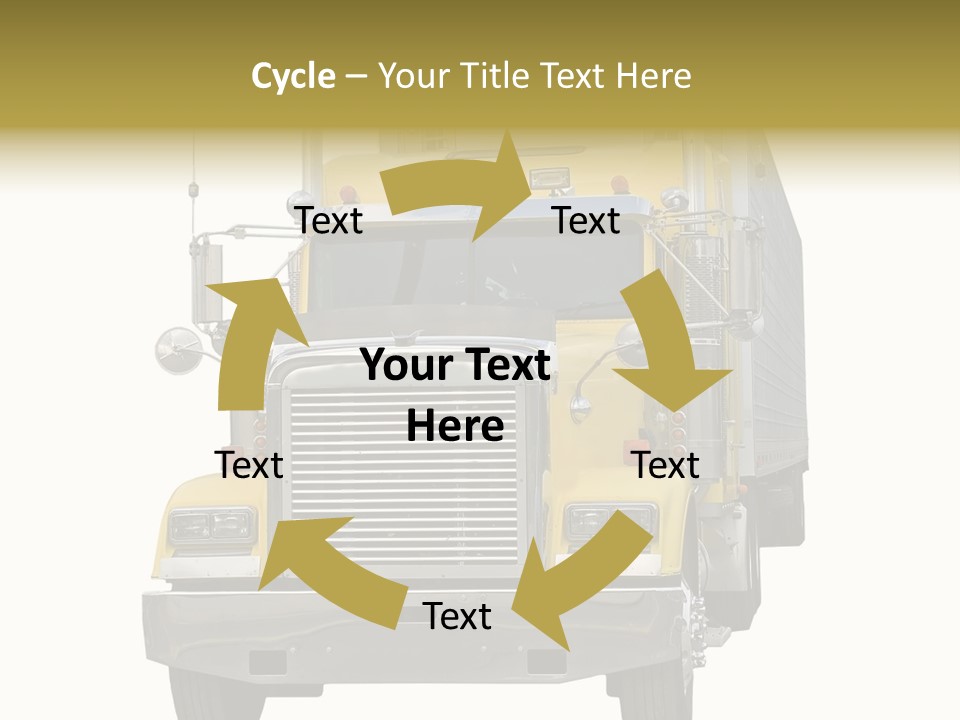 Bumper Truck Load PowerPoint Template