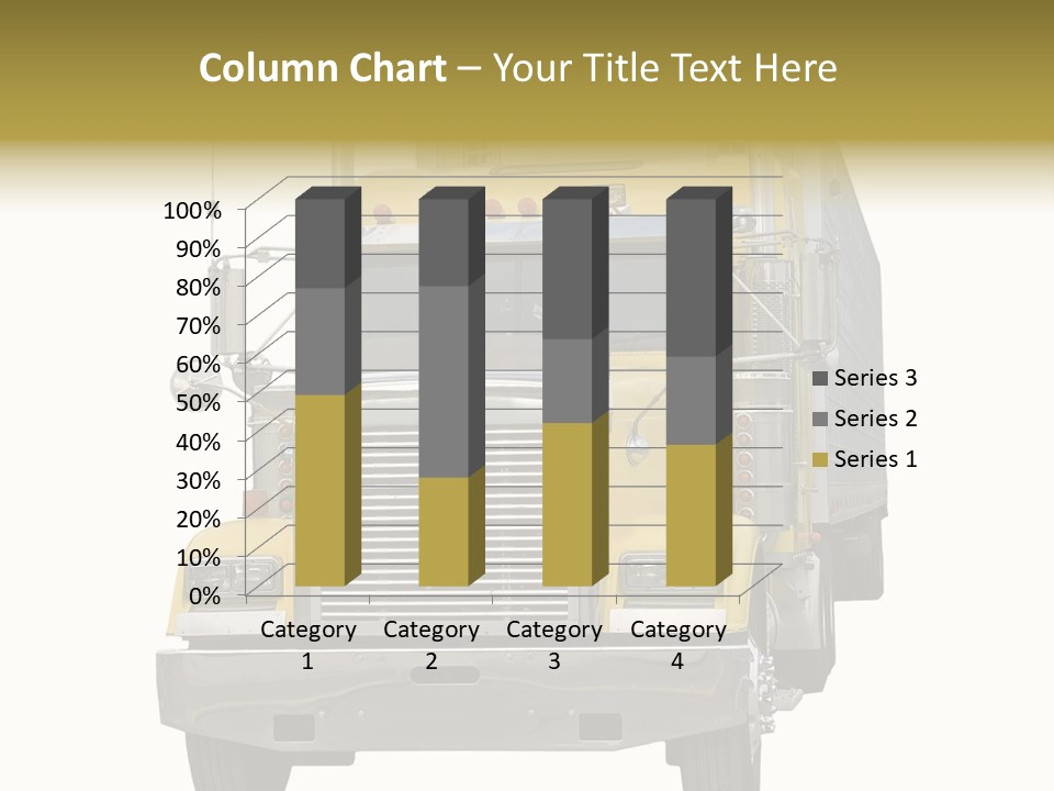 Bumper Truck Load PowerPoint Template
