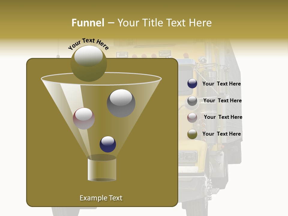 Bumper Truck Load PowerPoint Template