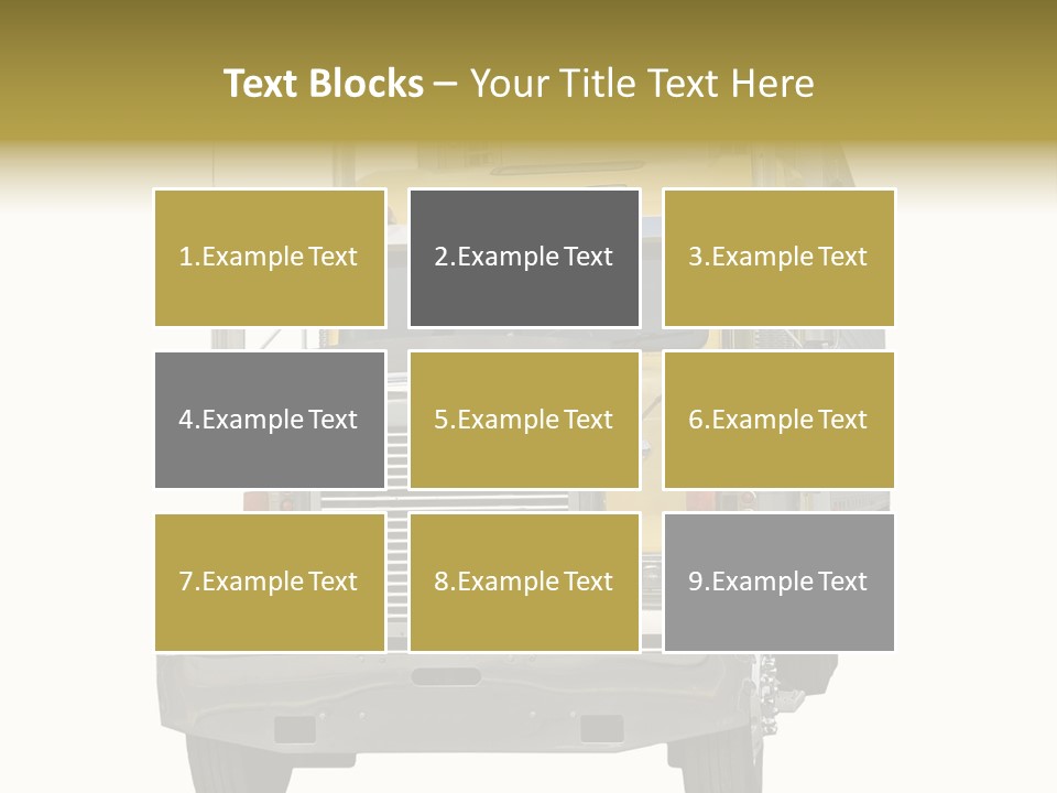 Bumper Truck Load PowerPoint Template