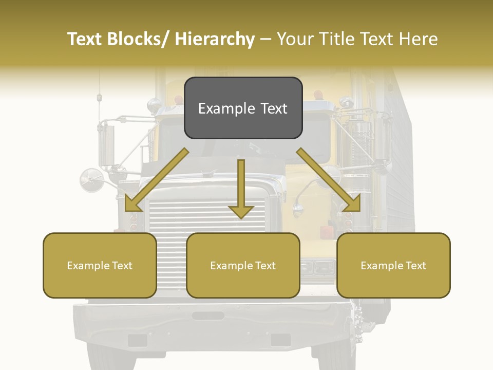Bumper Truck Load PowerPoint Template