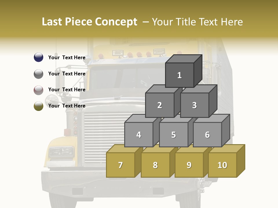 Bumper Truck Load PowerPoint Template
