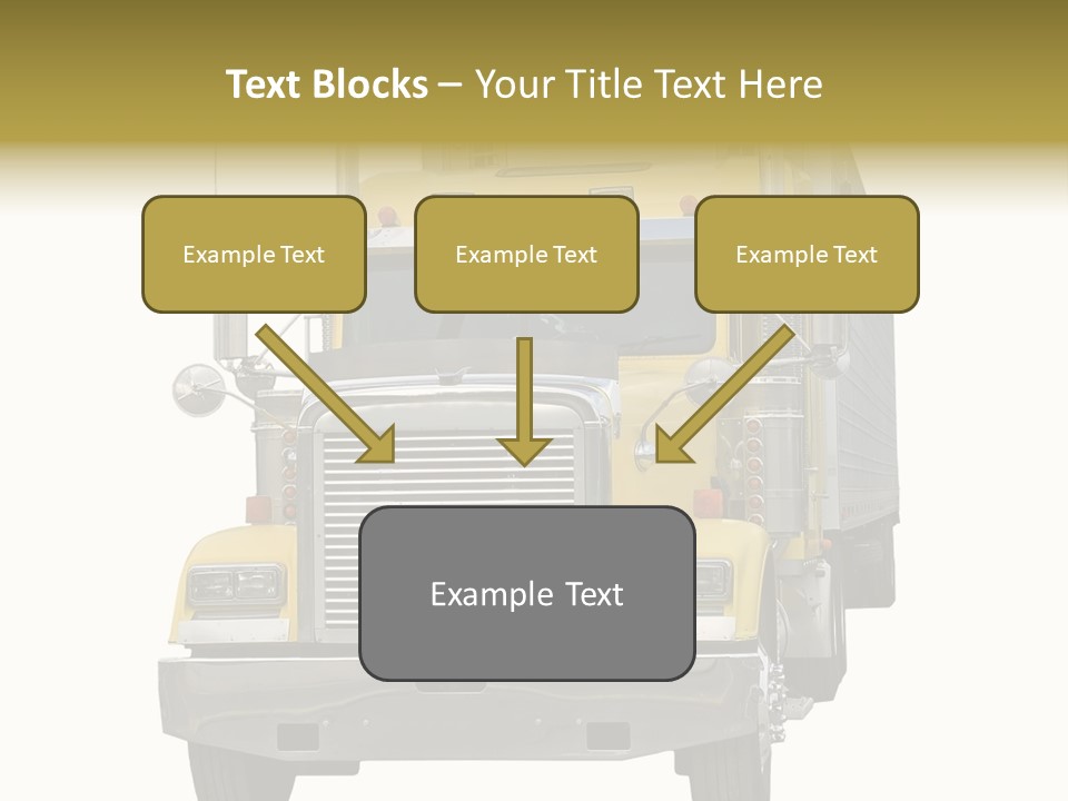 Bumper Truck Load PowerPoint Template