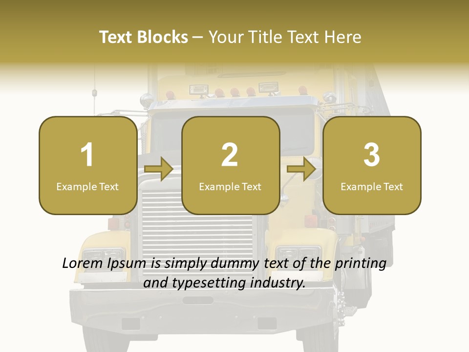 Bumper Truck Load PowerPoint Template
