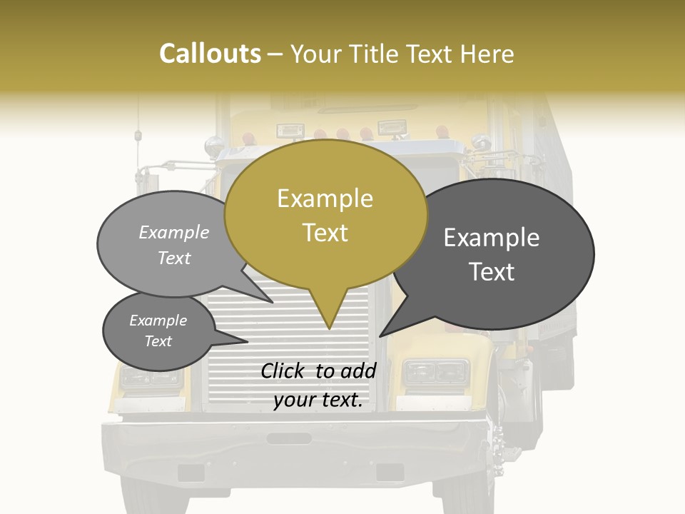 Bumper Truck Load PowerPoint Template