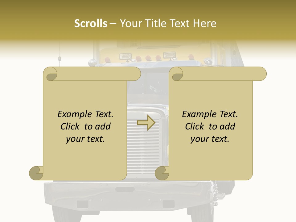 Bumper Truck Load PowerPoint Template