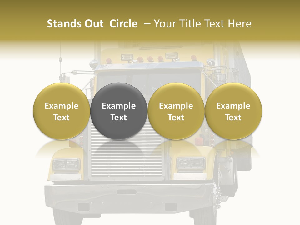 Bumper Truck Load PowerPoint Template