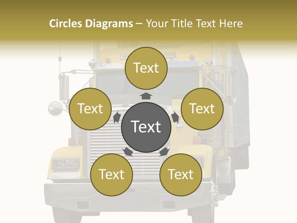 Bumper Truck Load PowerPoint Template
