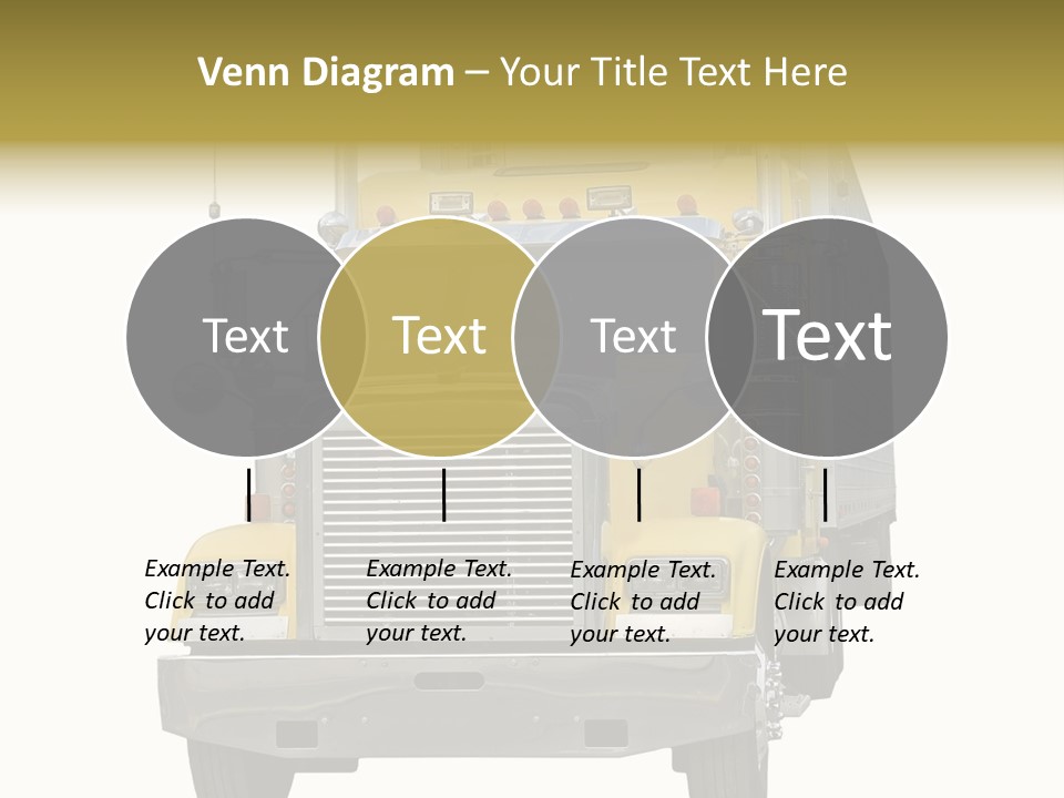 Bumper Truck Load PowerPoint Template