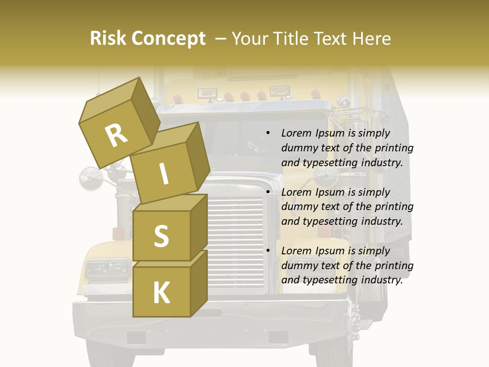 Bumper Truck Load PowerPoint Template