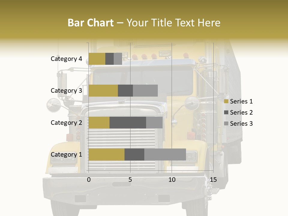 Bumper Truck Load PowerPoint Template