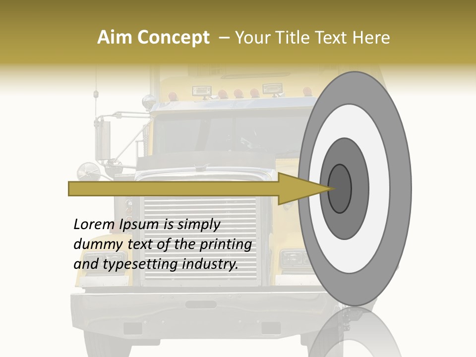Bumper Truck Load PowerPoint Template