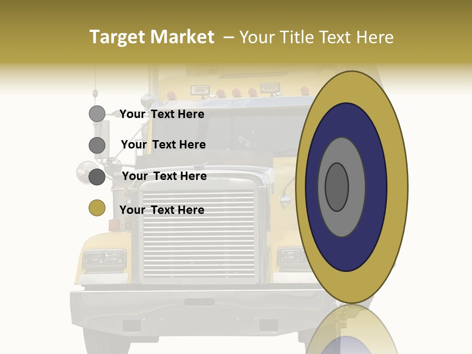 Bumper Truck Load PowerPoint Template