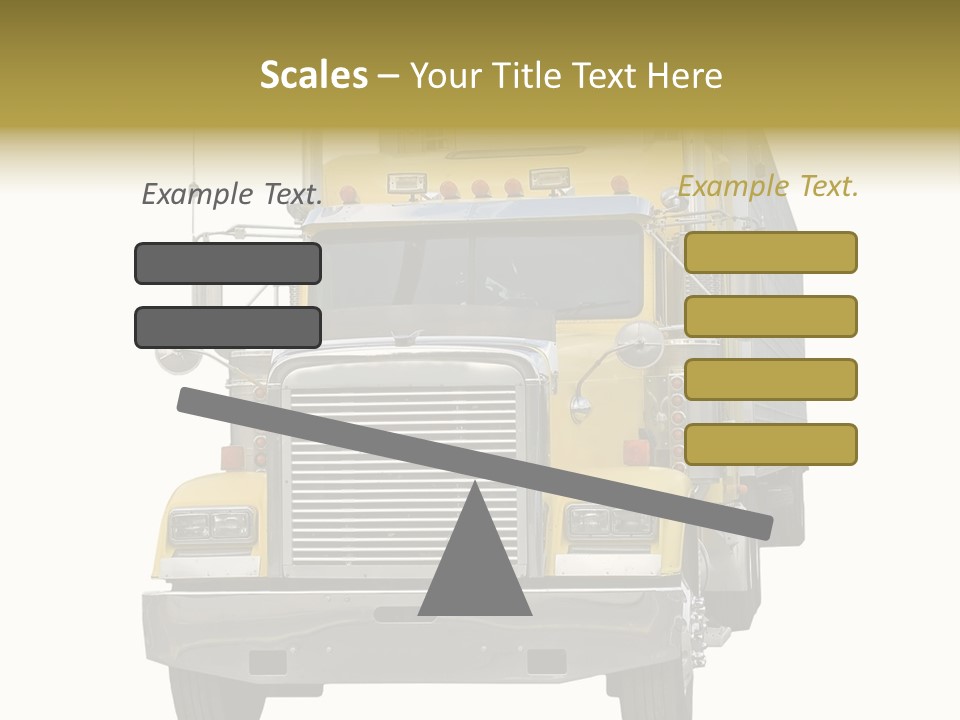 Bumper Truck Load PowerPoint Template