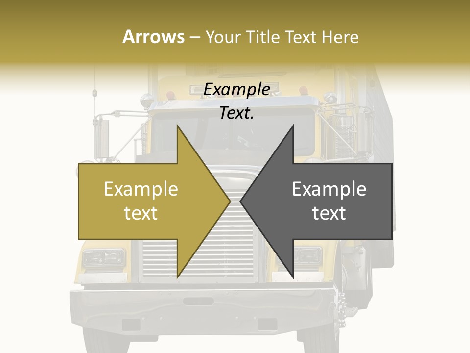 Bumper Truck Load PowerPoint Template