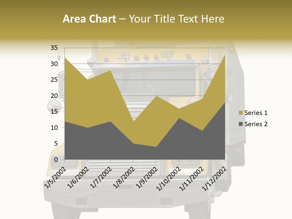 Bumper Truck Load PowerPoint Template