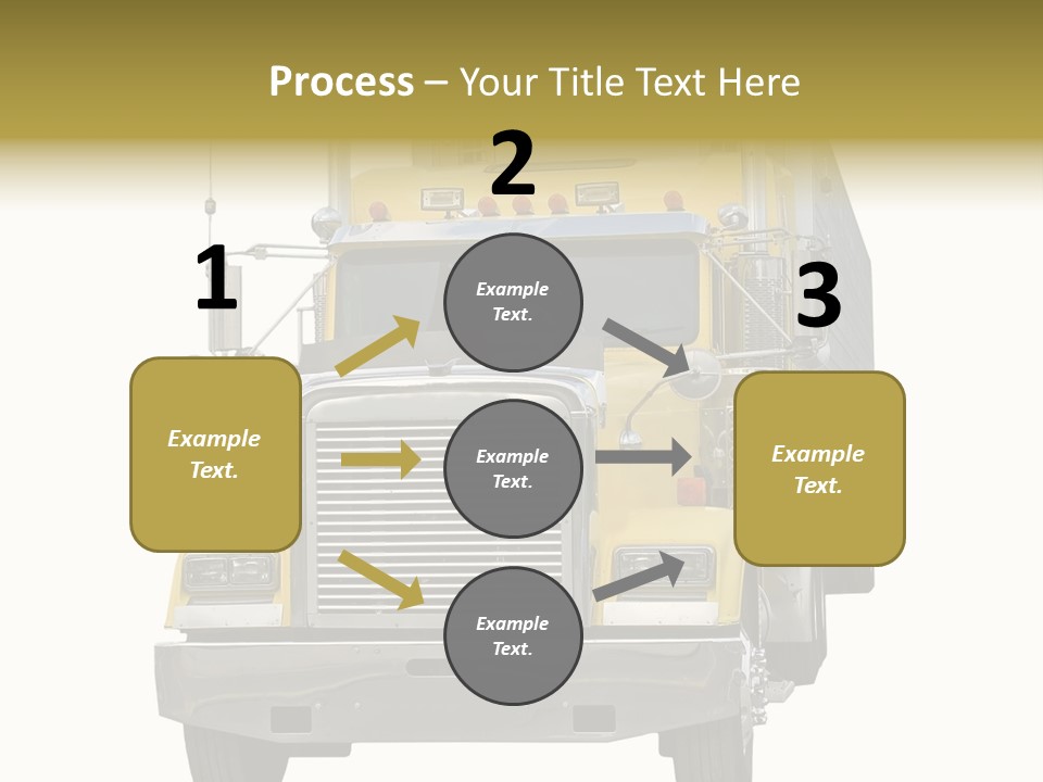 Bumper Truck Load PowerPoint Template