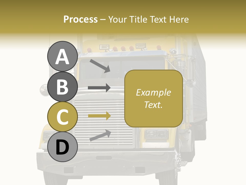 Bumper Truck Load PowerPoint Template