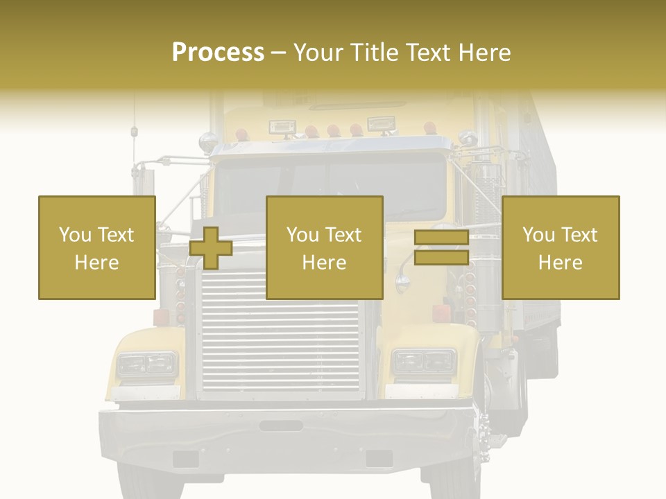 Bumper Truck Load PowerPoint Template