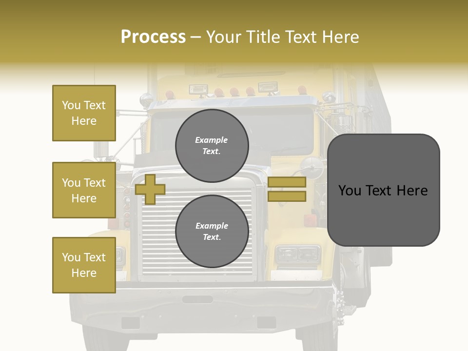 Bumper Truck Load PowerPoint Template